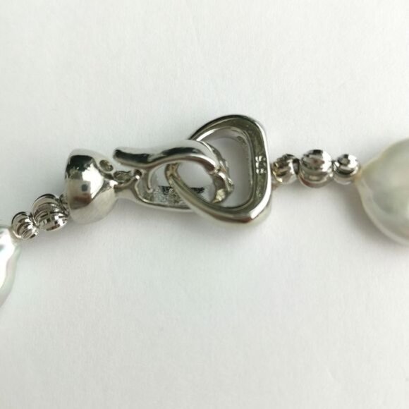 Blush Pink Coin Pearl Pearl Necklace 🆕 - Picture 7 of 10